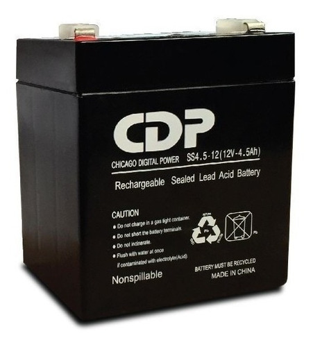 Bateria Sellada Recargable Cdp 12v 4.5ah Remplazo Sin Mtto