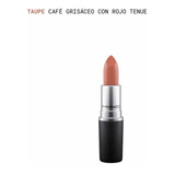 Matte Lipstick Color Taupe 3 Gramos Mac Cosmetics