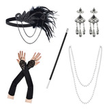 Accesorios Mujer Kit Fiesta Gatsby Disfraz Vintage Epoca 1920s