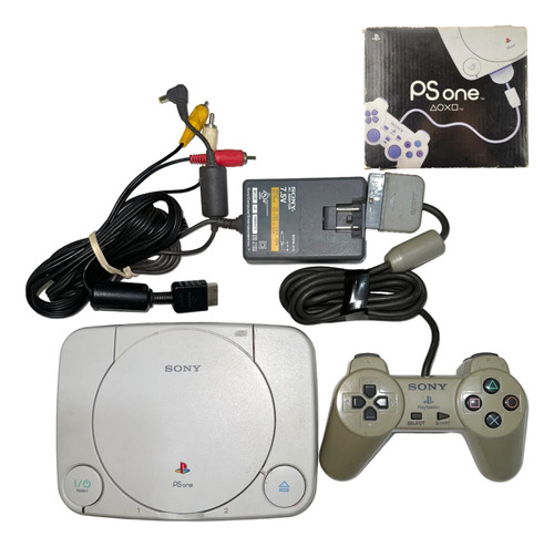 Kit Completo Sony Playstation 1 Slim Ps One Perfeito Ps1 Original Sem Defeitos + Controle + Cabos: Av + Energia - Console Impecável Colecionador