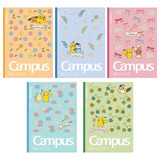 Cuaderno Campus Koyuyo B5 30 Hojas  Pack X 5 25cm X 18cm Pokémon