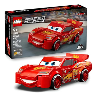 LEGO Speed Champions Rayo McQueen 77255; idea de regalo para Día del Niño; juguete de la película de Disney Pixar; set de auto inspirado en Cars; 9+ | Envío gratis