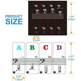 Pegatinas De Teclado De Piano Para Teclas 88/61/54/49/37, Pe