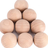 20 Bolas De Madera Manualidades De 2 Pulgadas, Bolas Re...