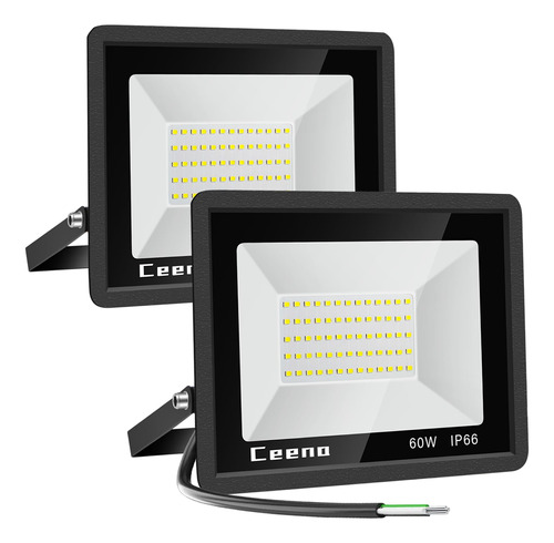 Ceena 2 Pack 60w Led Led Hard Light Outdoor, 6000lm Super Br