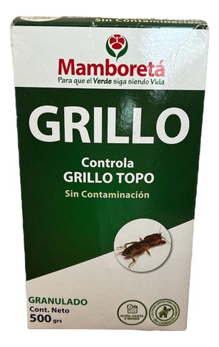 Grillo Topo Insecticida Granulado Mamboretá Jardín  500gr.