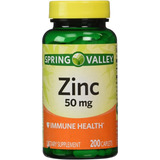 Zinc 50mg 200 Tabletas Premium Alta Potencia Inmunidad Salud Sabor Sin Sabor