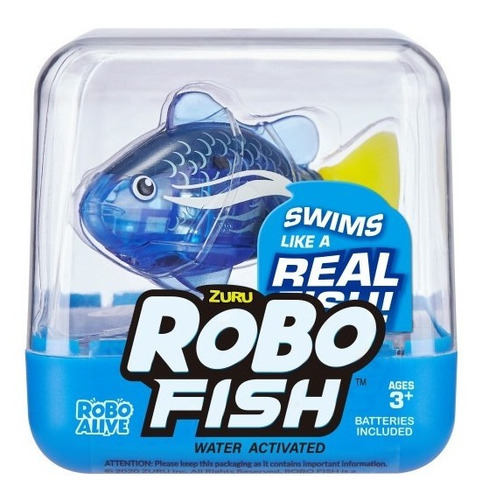 Robo Alive Robo Fish Pez Nadador Robótico Serie 1 7125 Personaje Azul