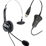 Vincha Usb Cabezal Callcenter Auricular T/ Plantronics Jabra