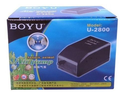 Aireador Boyu U2800 1 Salida 2l/m 1.2w Acuario Hidroponia