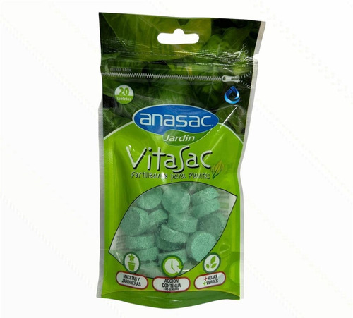 Fertilizante Vitasac Plantas 20 Unidades 60gr Anasac