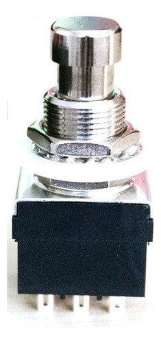 Pulsador Mini Foot Switch 3pdt Pedal Guitarra Con Retencion