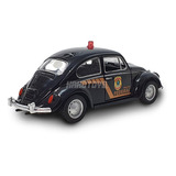 Carrinho De Ferro Fusca Policial 1/32 Welly