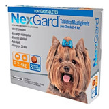 Nexgard Antipulgas E Carrapatos P/ Cães De 2 A 4kg C/ 3 Comp