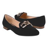 Zapatos Casuales Dama Stylo 2508 Suede Negro