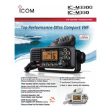 Rádio Vhf Marítimo Icom Ic-m330 G Com Gps Interno Homologado