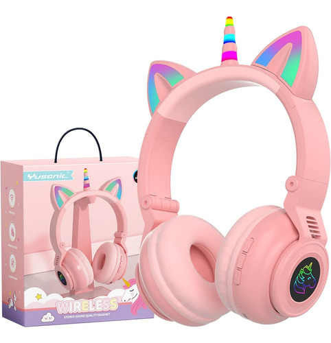 Yusonic Unicornio Audífonos Para Niños Para Niñas, Unicorn