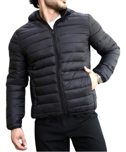 Jaqueta Bobojaco Puffer Masculina Frio Impermeável Capuz