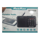 Radio Portátil Fm Irm-10043 Pantalla Digital Recargable