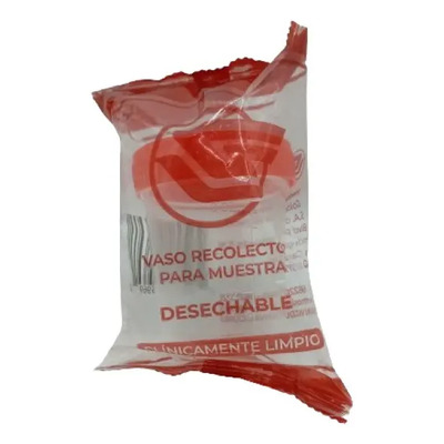 Vaso Recolector De Muestra Clinicamente Limpio Caja Con 500