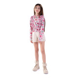 Conjunto Juvenil Menina Anjo Inverno Blusa E Short 4500048