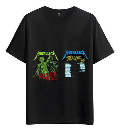 Tshirt Muscle Freaks Metallica And Justice For All Estilo