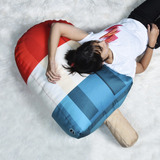 Puff Puf Almohadon Fiaca Forma Helado P/ Exterior Lavable