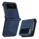 Funda De Piel De Lujo For Samsung Z Flip 4 3 5g Cover Funda