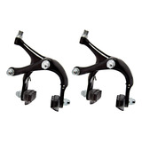 Par Freio Ferradura Side Pull D/ Bike Speed Aro 700 Preta