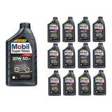 Aceite Mobil Super Moto 20w50 4t Mineral 1/2 Caja Motomil