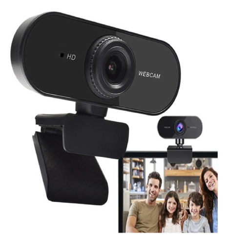 Webcam Full Hd 1080p Visão 360° Microfone Integrado Pc Note
