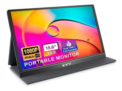 Monitor Portatil - Kyy 15.6 '' 1080p Fhd Usb-c Monitores Por