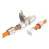 Emenda Adaptador Rj45 Cat6,cat6a E Cat7 Blindada Industrial