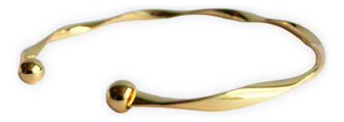 Pulseira Bracelete Feminina Dourada Aço Inox Regulável Ouro