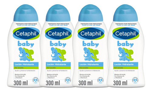 Combo X4 Cetaphil Baby Loción Hidratante 300ml