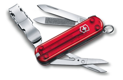 Cortapluma Victorinox Nailclip 580 0.6463.3 Color Rojo Con 8 Herramientas