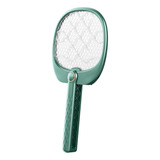 2 En 1 Swatter Electric Bug Recargable Con Malla De 3 Verde