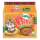 Ramen Coreano Buldak Hot Chicken Curry Picante 5 Piezas