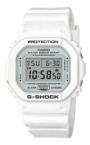 Reloj Casio G-shock Dw-5600mw-7d Color Blanco Digital Unisex