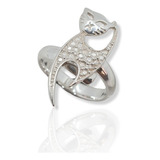 Anillo De Gato And088 Plata Ley .925