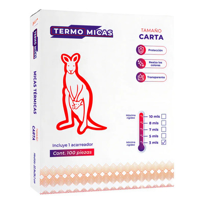 Micas Térmicas 3 mil Tamaño Carta (22.9 X 29.2 Cm) 100 Piezas TermoMicas Brillantes | MercadoLibre