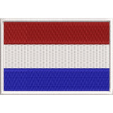 Brasão Bordado Bandeira Países Baixos Moto P/ Jaqueta Ban82