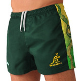 Short De Rugby Niños Wallabies Imago Tela Reforzada Nuevo