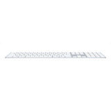 Teclado Apple Magic Keyboard Con Teclado Numérico Qwerty Inglés Internacional Color Blanco