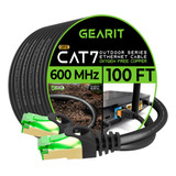 Gearit Cat7 Cable Ethernet Para Exteriores (100 Pies) Par Tr