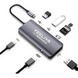 Adaptador Usb-c 7 En 1 Hdmi 4k Sd Usb 3.0 Multipuerto Tipo C