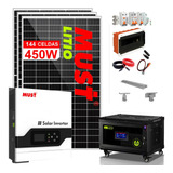 Kit Solar Must Casa Campo Con Paneles Inverter 3kw Parcial