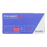 Anticoncepcional Preve-gest Biovet 5mg C/ 12 Comprimidos