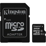 Memoria Kingston  Micro Sd 32 Gb Clase 10 + Películas Series