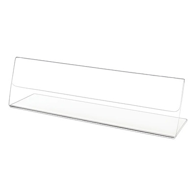 Porta Nombre Acrílico Horizontal 23x5 Cm 2mm - 5 Uds. | Meses sin interés